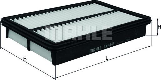 MAHLE LX 4143 - Воздушный фильтр avtokuzovplus.com.ua