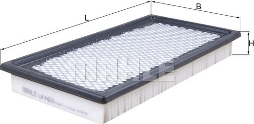 MAHLE LX 4423 - Повітряний фільтр autocars.com.ua
