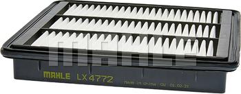 MAHLE LX 4772 - Повітряний фільтр autocars.com.ua