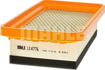 MAHLE LX 4776 - Повітряний фільтр autocars.com.ua
