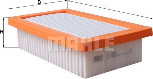 MAHLE LX 4803 - Повітряний фільтр autocars.com.ua