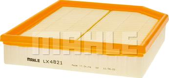 MAHLE LX 4821 - Повітряний фільтр autocars.com.ua