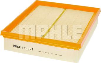 MAHLE LX 4827 - Повітряний фільтр autocars.com.ua
