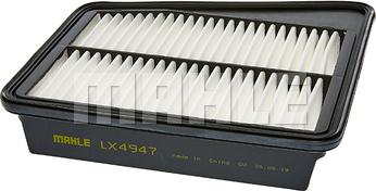MAHLE LX 4947 - Повітряний фільтр autocars.com.ua