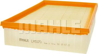 MAHLE LX 5173 - Повітряний фільтр autocars.com.ua