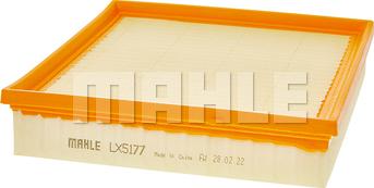 MAHLE LX 5177 - Повітряний фільтр autocars.com.ua