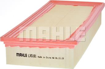 MAHLE LX 5181 - Повітряний фільтр autocars.com.ua