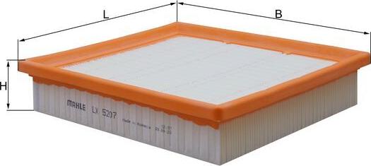MAHLE LX 5207 - Повітряний фільтр autocars.com.ua