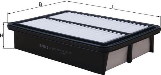 MAHLE LX 5800 - Повітряний фільтр autocars.com.ua