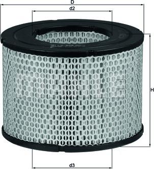 MAHLE LX 606 - Повітряний фільтр autocars.com.ua