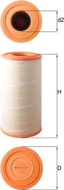 MAHLE LX 619/1 - Повітряний фільтр autocars.com.ua