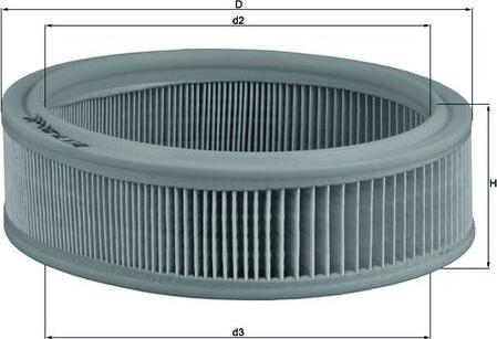 MAHLE LX 70 - Повітряний фільтр autocars.com.ua