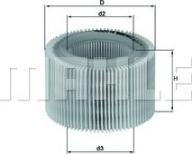 MAHLE LX 718 - Повітряний фільтр autocars.com.ua