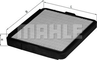MAHLE LX 75 - Повітряний фільтр autocars.com.ua