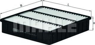 MAHLE LX 843 - Повітряний фільтр autocars.com.ua