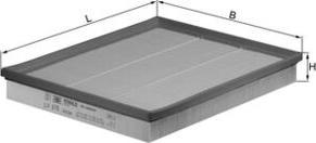 MAHLE LX 876 - Повітряний фільтр autocars.com.ua