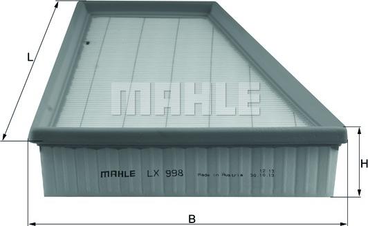 MAHLE LX 998 - LX998     MAHLE autocars.com.ua