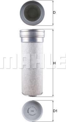 MAHLE LXS 361 - Фільтр додаткового повітря autocars.com.ua