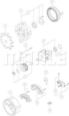 MAHLE MG 101 - Генератор autocars.com.ua