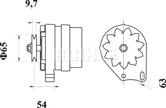 MAHLE MG 112 - Генератор avtokuzovplus.com.ua