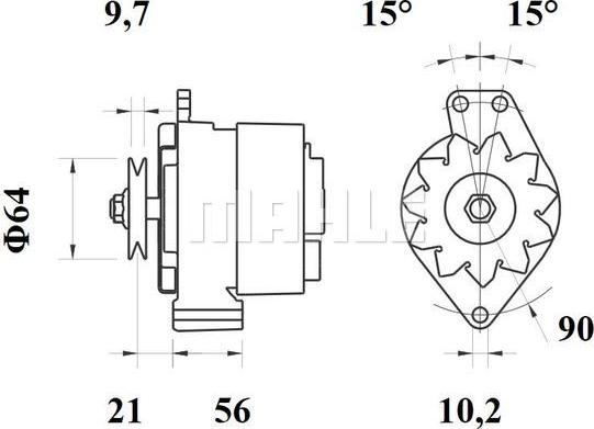 MAHLE MG 113 - Генератор avtokuzovplus.com.ua