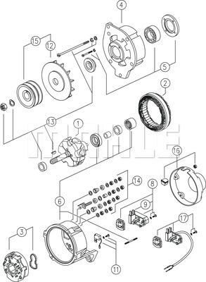 MAHLE MG 247 - Генератор avtokuzovplus.com.ua