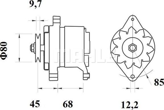 MAHLE MG 150 - Генератор autocars.com.ua