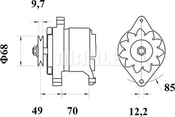 MAHLE MG 156 - Генератор autocars.com.ua