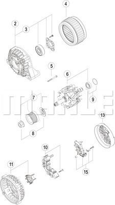 MAHLE MG 162 - Генератор autocars.com.ua