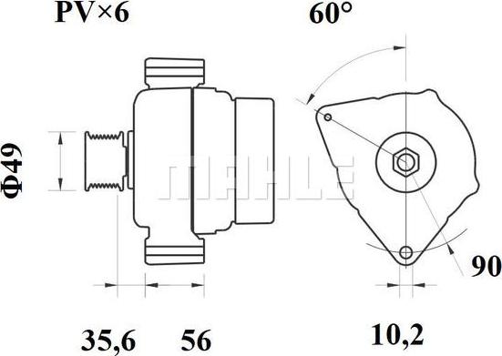 MAHLE MG 19 - Генератор autocars.com.ua