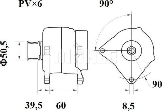 MAHLE MG 202 - Генератор avtokuzovplus.com.ua