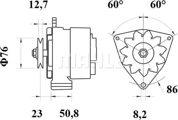 MAHLE MG 228 - Генератор autodnr.net