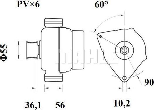 MAHLE MG 248 - Генератор autocars.com.ua