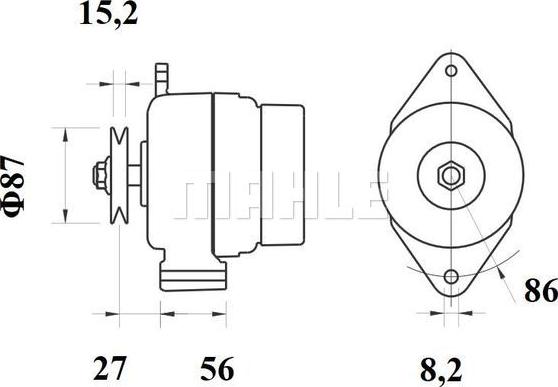 MAHLE MG 251 - Генератор autocars.com.ua