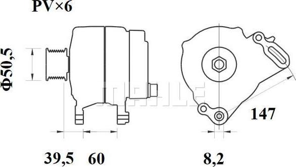 MAHLE MG 261 - Генератор avtokuzovplus.com.ua