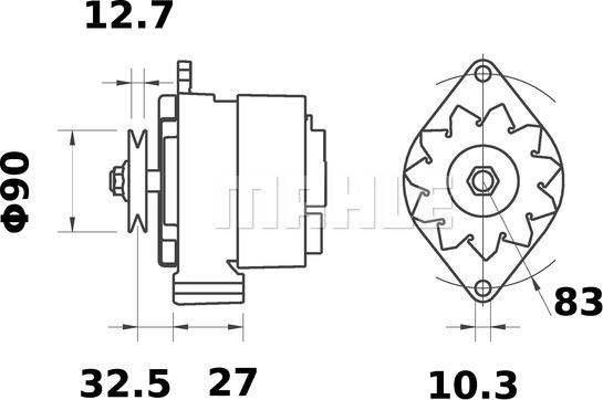 MAHLE MG 271 - Генератор autocars.com.ua