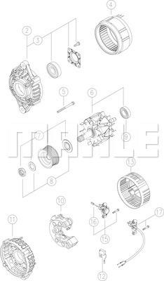 MAHLE MG 28 - Генератор autocars.com.ua