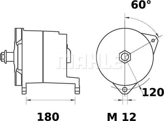 MAHLE MG 302 - Генератор autocars.com.ua