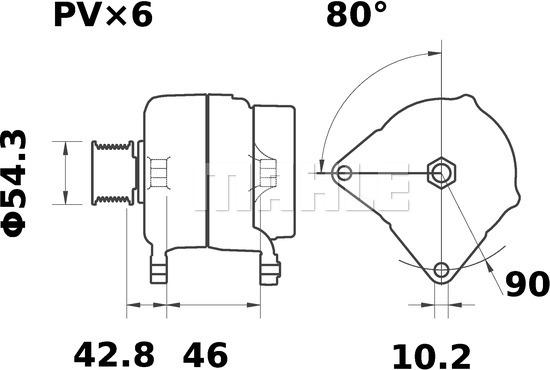 MAHLE MG 31 - Генератор autocars.com.ua