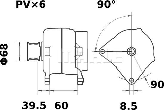 MAHLE MG 33 - Генератор autocars.com.ua