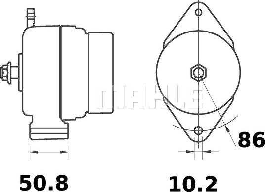 MAHLE MG 340 - Генератор autocars.com.ua