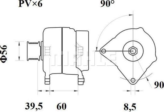 MAHLE MG 363 - Генератор autocars.com.ua