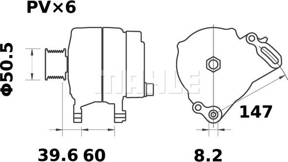 MAHLE MG 367 - Генератор avtokuzovplus.com.ua