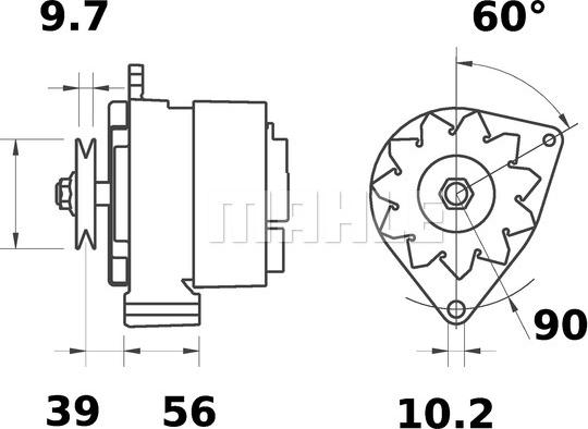 MAHLE MG 370 - Генератор avtokuzovplus.com.ua