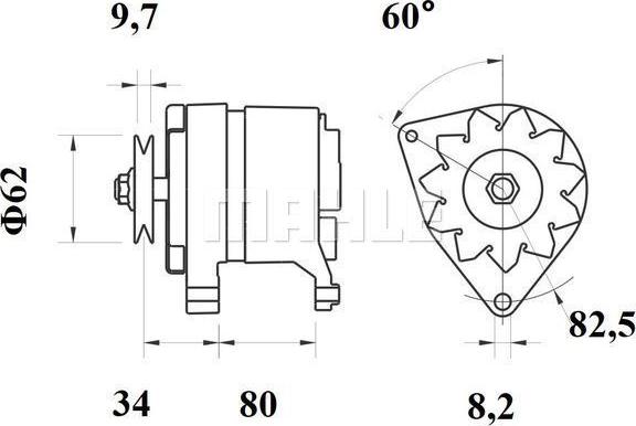 MAHLE MG 372 - Генератор avtokuzovplus.com.ua