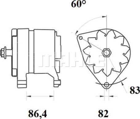 MAHLE MG 373 - Генератор autocars.com.ua