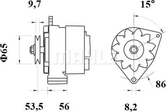 MAHLE MG 375 - Генератор autocars.com.ua