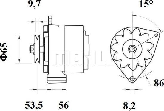 MAHLE MG 380 - Генератор autocars.com.ua