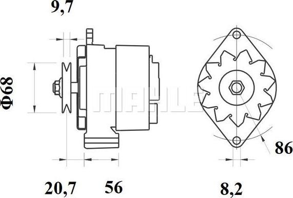 MAHLE MG 396 - Генератор autodnr.net