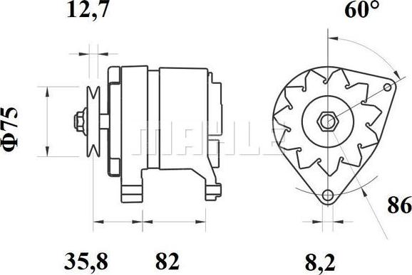 MAHLE MG 402 - Генератор autocars.com.ua